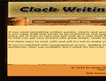Tablet Screenshot of clockwriting.com